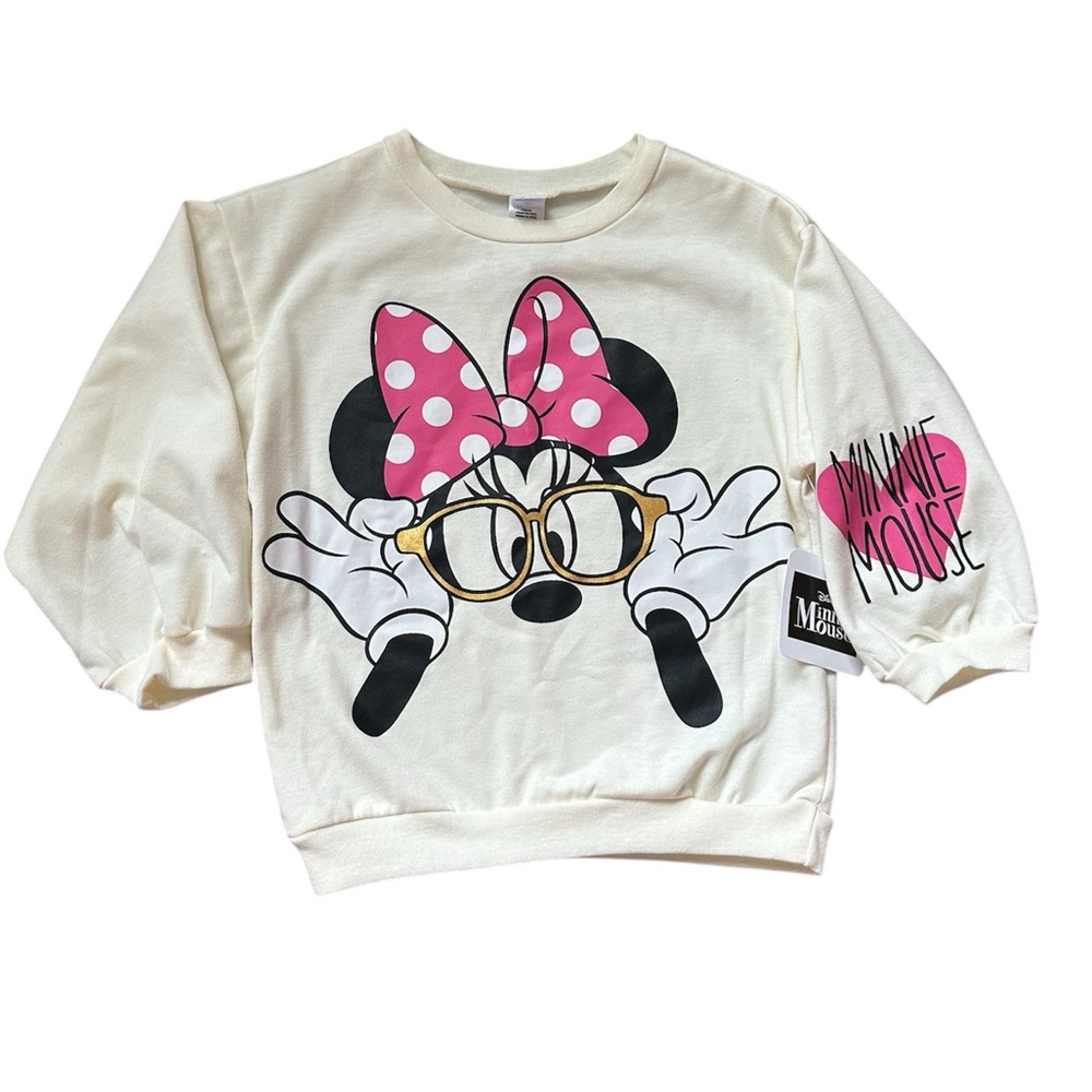 NWT Girls 4 Year Minnie Mouse Pullover Sweatshirt